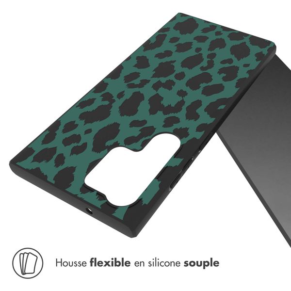 imoshion Coque Design Samsung Galaxy S23 Ultra - Léopard - Vert / Noir