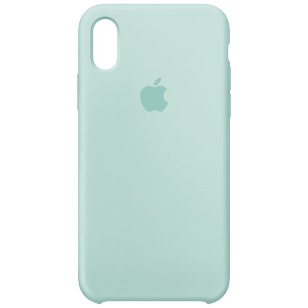 Apple Coque en silicone iPhone X - Marine Green