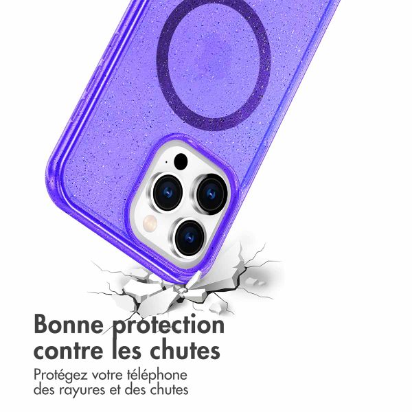 imoshion Coque Sparkle avec MagSafe iPhone 15 Pro - Violet