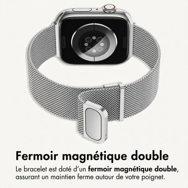 imoshion Bracelet magnétique milanais Apple Watch | 44/45/46/49 mm - Argent