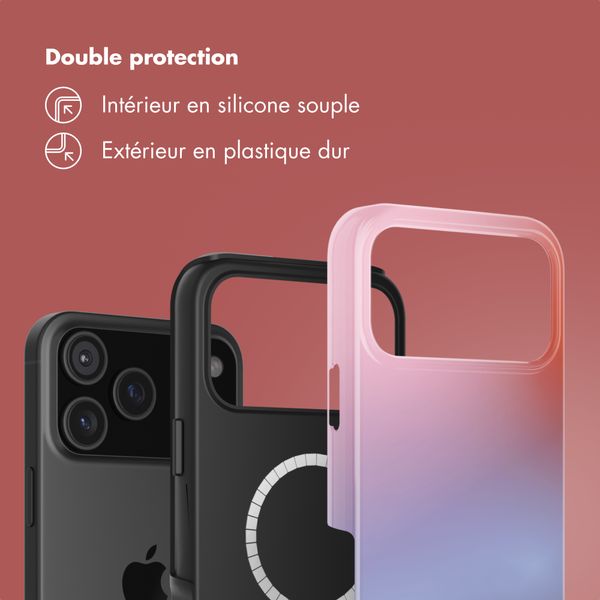 Selencia Coque arrière Vivid avec MagSafe Apple iPhone 17 Pro Max - Gradient Soft Blush