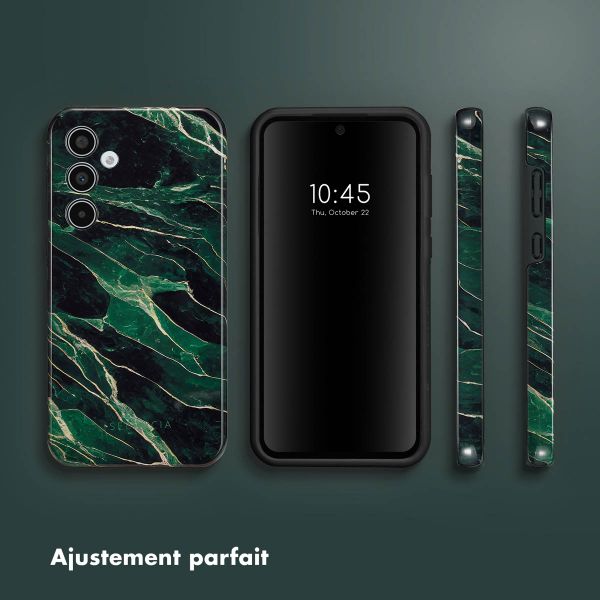Selencia Coque arrière Vivid Samsung Galaxy A35 - Chic Marble Quartz