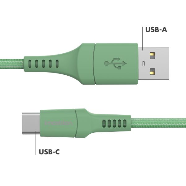 imoshion Braided USB-C vers câble USB - 2 mètre - Vert