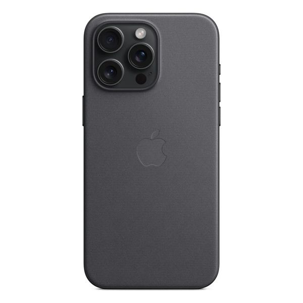 Apple Coque FineWoven MagSafe Apple iPhone 15 Pro Max - Noir