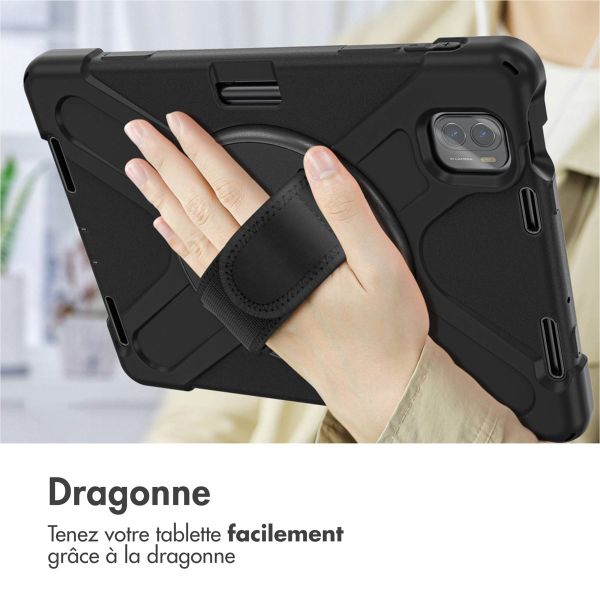 imoshion Coque tablette avec dragonne et bandoulière Lenovo Tab P11 Pro (2nd gen) - Noir