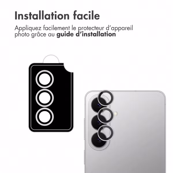 imoshion Lot de 2 protections d'objectif de caméra Samsung Galaxy S26 / S26 Plus - Silver Shadow