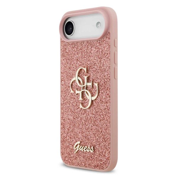 Guess Coque 4G Metal Logo Glitter Apple iPhone Air - Rose