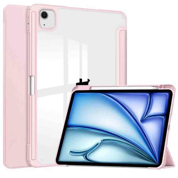 imoshion Coque tablette rigide Trifold iPad Air 13 pouces (2024) M2 - Rose