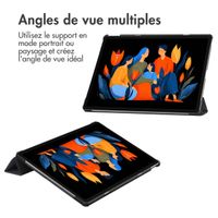 imoshion Coque tablette Design Trifold Lenovo Idea Tab Plus - Black Marble