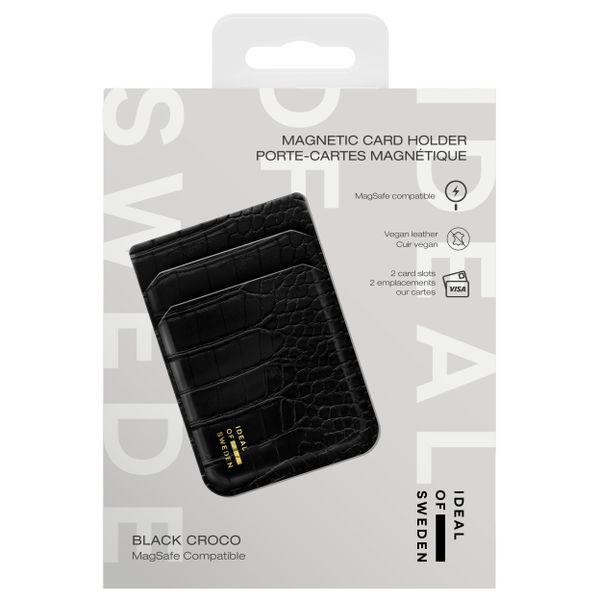 iDeal of Sweden MagSafe / Porte-cartes magnétique - Porte-cartes - Black Croco
