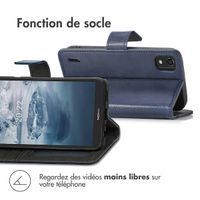 imoshion Étui de téléphone portefeuille Luxe Nokia C2 2nd Edition - Bleu foncé