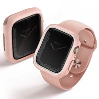 Uniq Moduo Coque Apple Watch avec Lunette interchangeable Apple Watch 4-9 / SE - 44/45 mm - Blush (Pink/White)