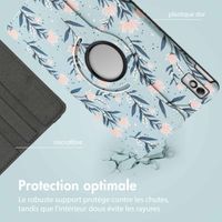 imoshion Coque tablette Design rotatif à 360° Lenovo Tab M10 5G - Flowers