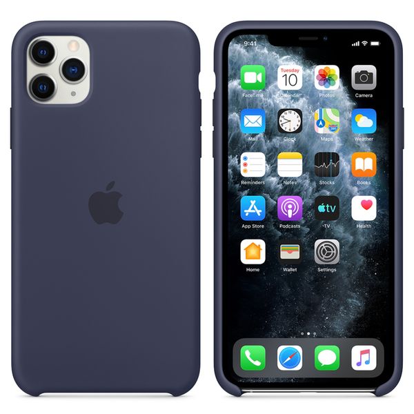 Apple Coque en silicone Apple iPhone 11 Pro Max - Midnight Blue
