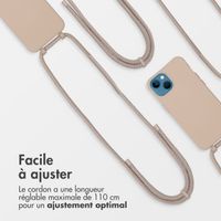 imoshion Coque arrière Color avec cordon amovible et MagSafe Apple iPhone 13 - Nude