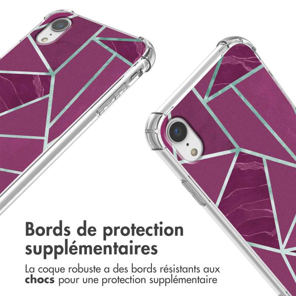 imoshion Coque Design avec cordon Apple iPhone Xr - Bordeaux Graphic