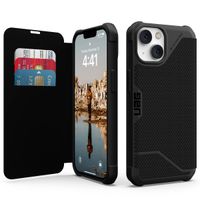 UAG Etui de téléphone portefeuille Metropolis iPhone 14 - Kevlar Black