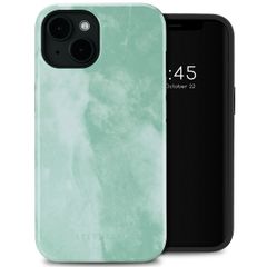 Selencia Coque arrière Vivid avec MagSafe iPhone 14 - Marble Grayed Jade