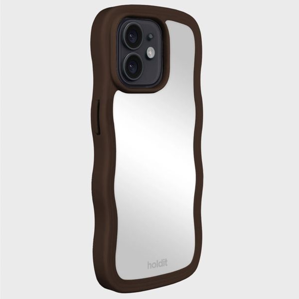 Holdit Coque Wavy iPhone 12 / 12 Pro - Chocolate / Mirror