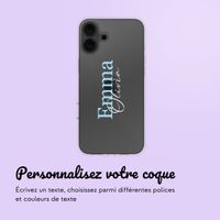 Coque personnalisée avec un nom iPhone 16 - Transparent