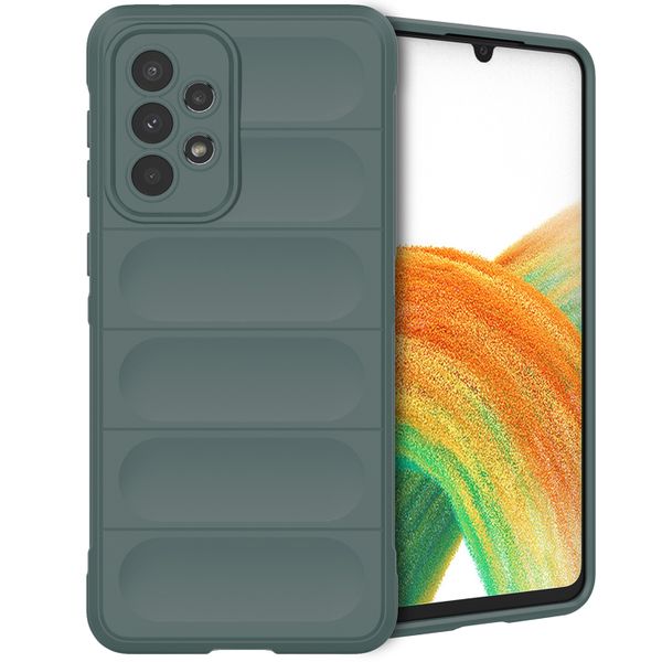 imoshion Coque arrière EasyGrip Samsung Galaxy A33 - Vert foncé