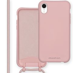 imoshion Coque de couleur avec cordon amovible Apple iPhone Xr - Rose