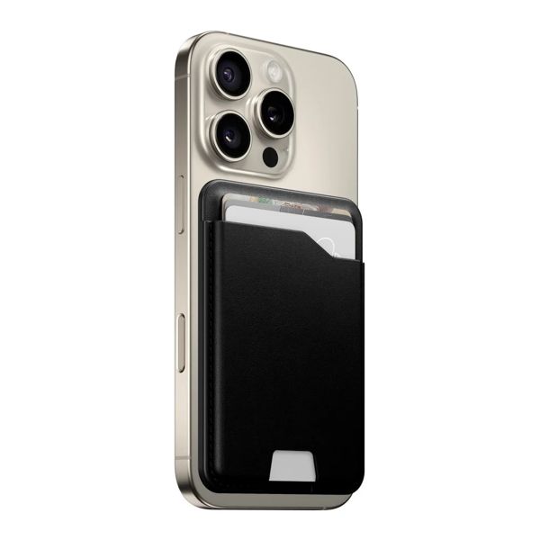 Nomad Portefeuille Mag en cuir avec Apple Find My Tracking - Black