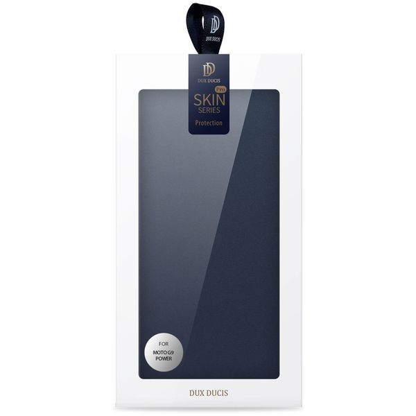 Dux Ducis Étui de téléphone Slim Motorola Moto G9 Power - Bleu foncé