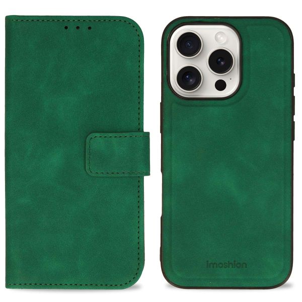 imoshion Etui de télephone luxe 2-en-1 amovible Apple iPhone 16 Pro - Vert foncé