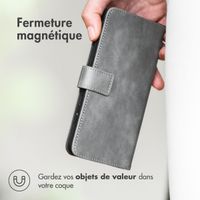 imoshion Étui de téléphone portefeuille Luxe Motorola Moto Edge 20 Pro - Gris