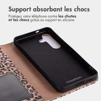 imoshion Étui de télephone portefeuille Design Samsung Galaxy S24 - Leopard Mood