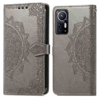 imoshion Etui de téléphone portefeuille Mandala Xiaomi 12 / 12X - Gris