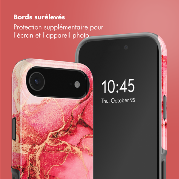 Selencia Coque arrière Vivid avec MagSafe Apple iPhone Air - Rosy Marble