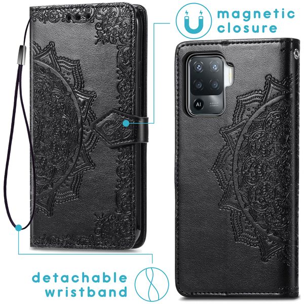 imoshion Etui de télephone Mandala Oppo A94 (5G) - Noir