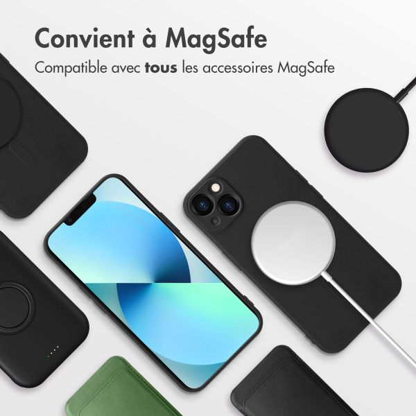 imoshion Coque Couleur avec MagSafe iPhone 13 - Noir