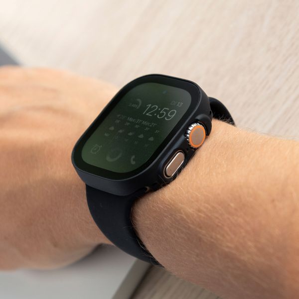 imoshion Coque rigide à couverture complète Apple Watch Ultra / Ultra 2 / Ultra 3 - 49 mm - Noir