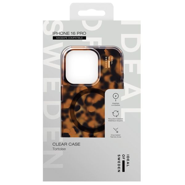 iDeal of Sweden Coque Clear MagSafe Apple iPhone 16 Pro - Tortoise