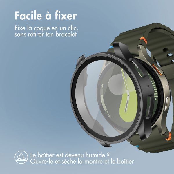 imoshion Coque rigide à couverture complète Samsung Galaxy Watch 7 - 44 mm - Noir