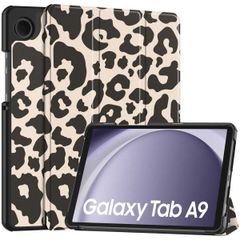 imoshion Coque tablette Design Samsung Galaxy Tab A9 8.7 pouces - Leopard