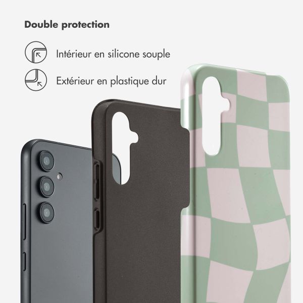 Selencia Coque arrière Vivid Tough Samsung Galaxy A34 (5G) - Groovy Sage Green