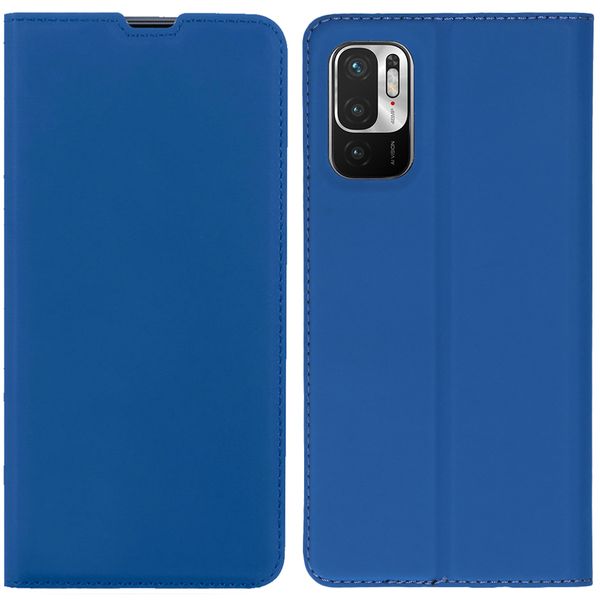 imoshion Étui de téléphone Slim Folio Redmi Note 10 (5G) - Bleu foncé