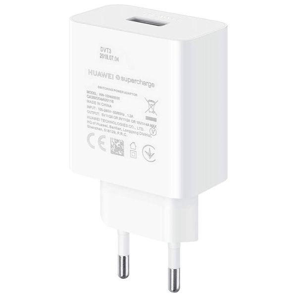 Huawei Adaptateur secteur original - Chargeur avec câble USB-C - Port USB - 22,5 W - Blanc