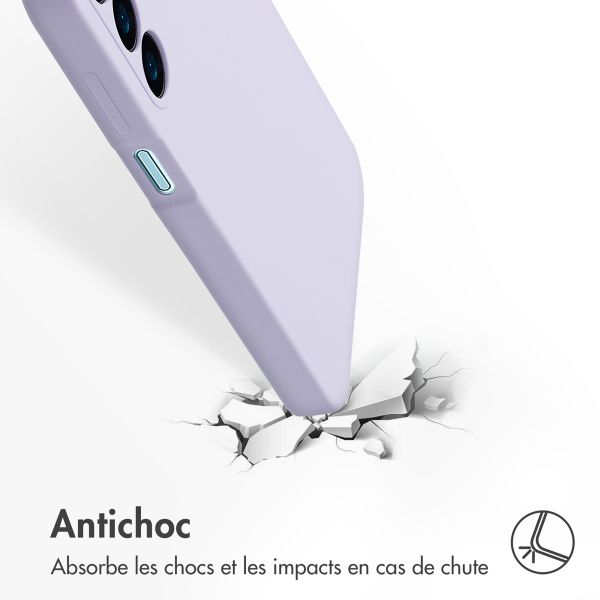 Accezz Coque Liquid Silicone Samsung Galaxy A16 - Violet