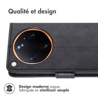 imoshion Étui de télephone portefeuille de luxe Oppo Find X9 Ultra - Noir