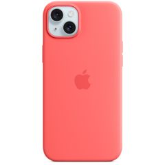 Apple Coque en silicone MagSafe Apple iPhone 15 Plus - Guava
