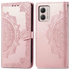 imoshion Etui de téléphone portefeuille Mandala Motorola Moto G53 - Rose Dorée