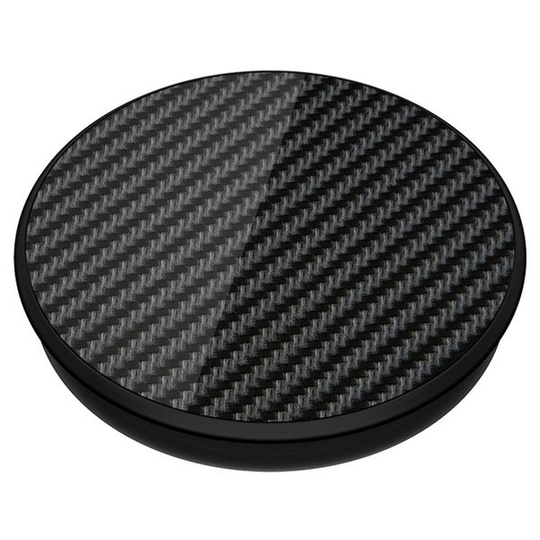 PopSockets Luxe PopGrip - Carbon Fiber Noir