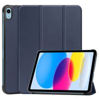 imoshion Coque tablette Trifold iPad 10 (2022) 10.9 pouces - Bleu foncé