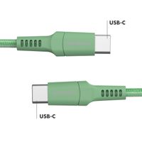 imoshion Braided USB-C vers câble USB-C - 1 mètre - Vert