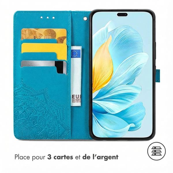 imoshion Etui de télephone Mandala Honor 200 Lite - Turquoise